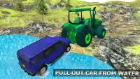 Offroad Tractor Pull Car Sim - Chained Tractor 3D Screen Shot 2