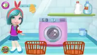 غسل الملابس لعبة للبنات Screen Shot 2
