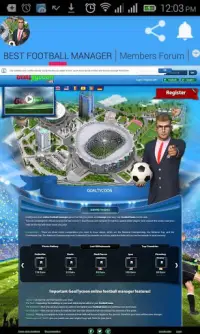 BEST FOOTBALL MANAGER GOALTYCOON Screen Shot 1