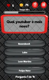 Quiz You - YouTubers Brasileiros Screen Shot 5