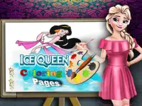 Ice Queen Coloring Pages Screen Shot 2