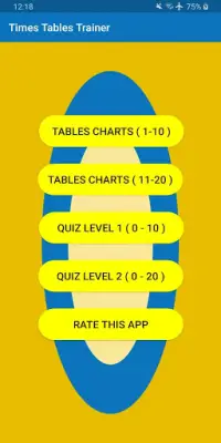 Times Tables Trainer Screen Shot 0