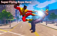 Flying Robot Spider Rope Hero City Crime Simulator Screen Shot 0