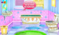 बाथरूम की सफाई और सजावट के खेल। Screen Shot 1