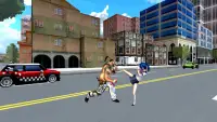 School Girl Fight Gangster Screen Shot 1