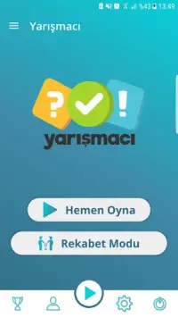 Yarışmacı - Eğlenceli Bilgi Oyunları Screen Shot 0