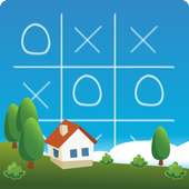 Tic Tac Toe in Blue Sky