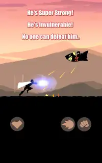 SUPER HERO BLACK: One Punch Stickman Shadow Fight Screen Shot 1