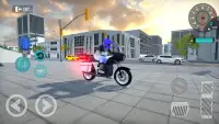 Police Motorcycle Bike Driving Screen Shot 0