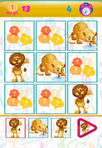 Kids Animals Sudoku Game Screen Shot 3