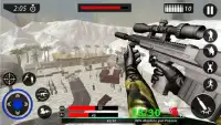 Snowstorm Gunman Battlefield: Sniper Gun Shoot War Screen Shot 1