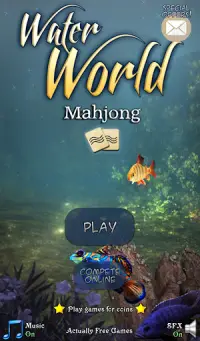 Hidden Mahjong: Underwater World Screen Shot 0