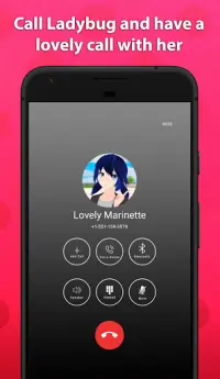 Lovely Marinette Fake Chat And Video Call Screen Shot 2