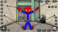 Stick Rope Hero Superhero Game Screen Shot 6