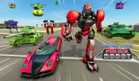 jogo de transformação carro robô limusina voando Screen Shot 5
