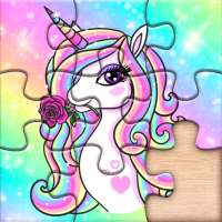 Einhorn-Puzzlespiel für Mädchen Unicorn Puzzles