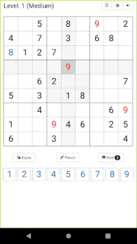 Sudoku Screen Shot 1