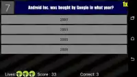 Android OS Trivia Screen Shot 1