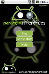 Paranoid Differences Screen Shot 0