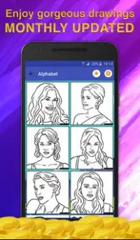 Actresses Coloring Pages Screen Shot 1