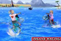 Kids Bicycle Race Water Surfing Screen Shot 4