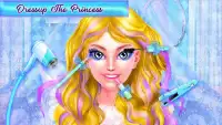 सर्दी राजकुमारी सुंदर लड़की: मेकअप सैलून खेल Screen Shot 2