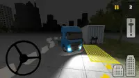 Ночь грузовик Стоянка 3D Screen Shot 3