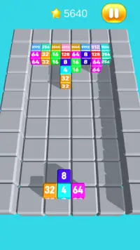 Chain Cube Merge: Tetris 2048 Screen Shot 1