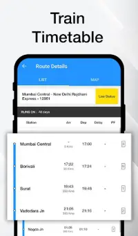 Indian Railway Timetable Live Screen Shot 3