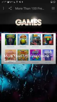 More Than 100 Free Online Games Screen Shot 0
