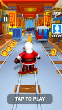 Subway Santa Adventure – Subway Runner Game 2019 Screen Shot 1