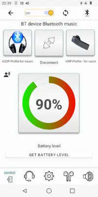 Bluetooth Audio Widget Battery Screen Shot 3