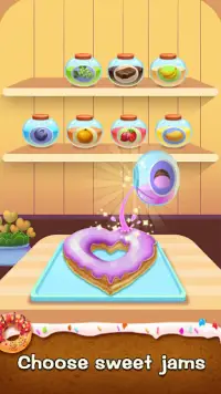도너츠 재미있는 요리 게임 만들기 Screen Shot 1