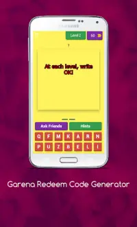 Garena Redeem Code Generator Screen Shot 1
