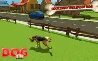 Runaway Street Dog Simulator 3D – Dog Life Game Screen Shot 1