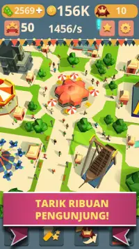 Theme Park Clicker: Taman Hiburan. Idle Games Screen Shot 4