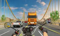 Tricky Moto Racing Traffic Highway Driving Screen Shot 1
