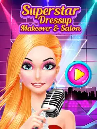 Superstar Dress Up, Makeover & Salon - Free Games Screen Shot 0