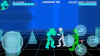Stickman Neon Warriors: Street Fighting Screen Shot 1