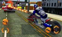 Robot Spider AS Polisi: Bike Hero Gangster Chase Screen Shot 2