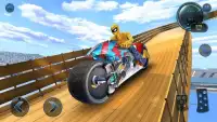 Moto Spider Vertical Ramp: Jump Bike Ramp Games Screen Shot 4