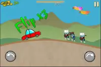 Kids Cars Running Over Zombies Screen Shot 0
