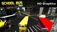 Школьный автобус пробка 3D Screen Shot 2
