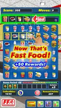 Fast Food Jogo do Rush Match Screen Shot 0