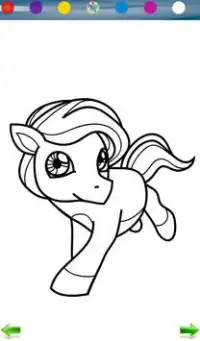 Coloring: Little Pony Screen Shot 3