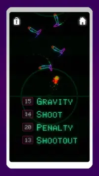 Neon Flick Soccer - Free Kick Game Screen Shot 5