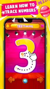 123 Numbers Tracing & Counting Screen Shot 1