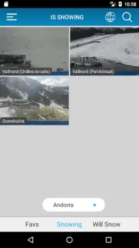 Snow reports and Webcams Screen Shot 1