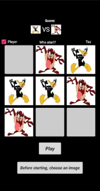 Tic Tac Toe Taz Screen Shot 0