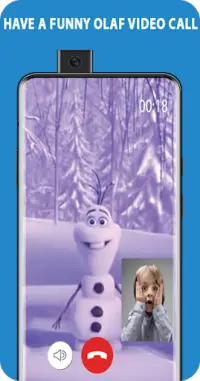 video call, chat simulator and game for snowman Screen Shot 1
